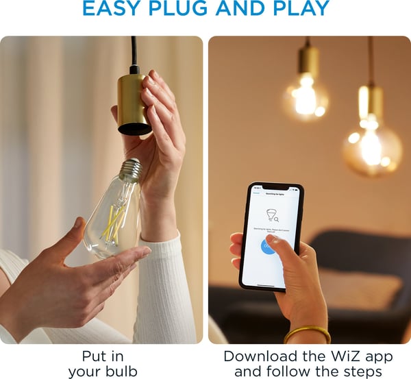 WiZ smartlampe, E27, Wi-Fi, 2700-6500 K