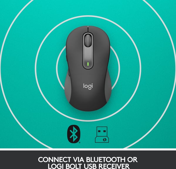 Logitech Signature M650 L -trådløs mus, sort