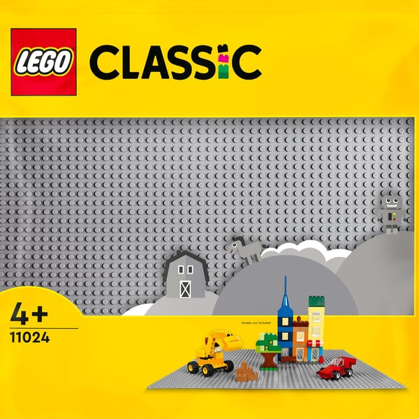LEGO Classic Grå basplatta 11024 Byggplatta för barn (1 del)