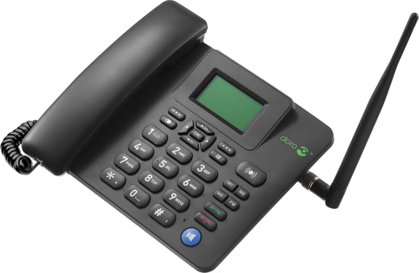 Doro 4100H 4G GSM-bordtelefon, sort