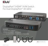 Club 3D DisplayPort/HDMI KVM-switch