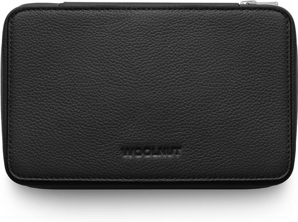 Woolnut Leather Tech Organizer - tilbehørstaske, sort