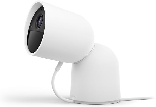 Philips Hue Secure overvågningskamera, trådbunden, bordstativ, hvid, 1 stk.