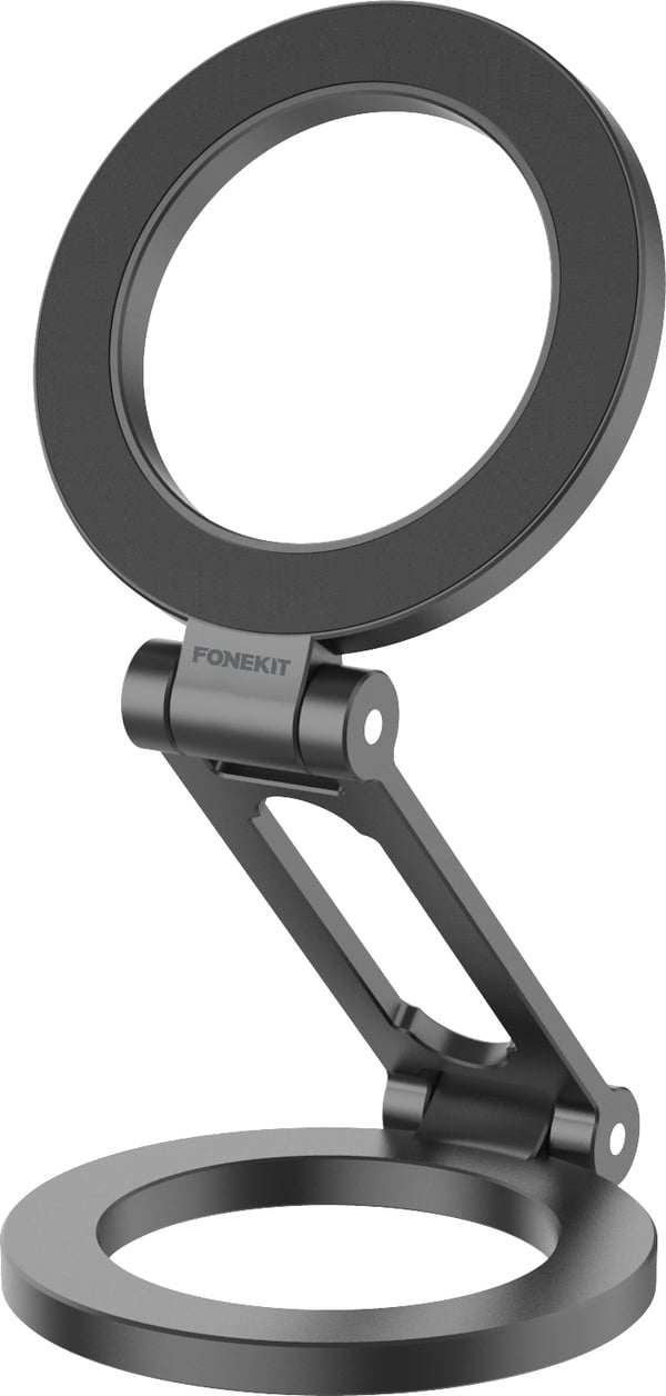 FoneKit Hopfällbart Dubbelt Magsafe-kompatibelt Mobilhållare, svart