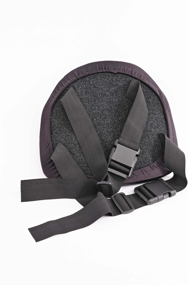 TC SoftErgo Premium -rygstøtte, sort Sumatra-stof