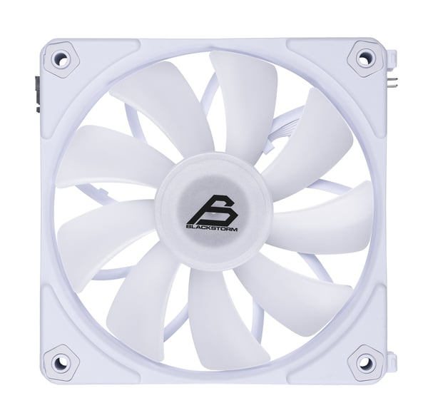 Blackstorm Luna UF120 ARGB PWM-fläkt, vit, 120 mm, 1 st