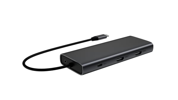Fuj:tech 9-portars USB-C-hubb, 100 W PD