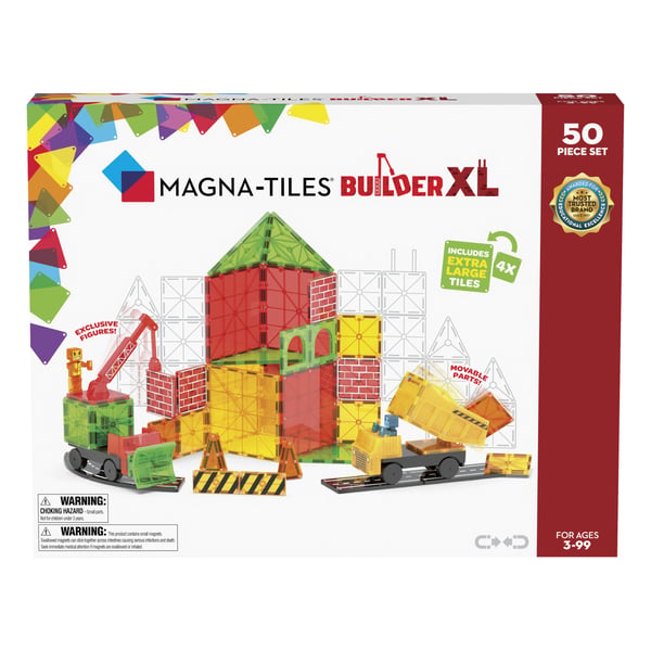 MAGNA-TILES® Builder XL magnetbyggsats, 50 delar