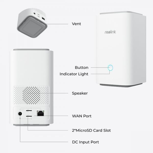Reolink Home Hub Kit övervakningssystem, Home Hub + 2 x Argus 3 Ultra