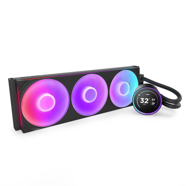 NZXT Kraken 420 Elite RGB V2 vätskekylningssystem, svart
