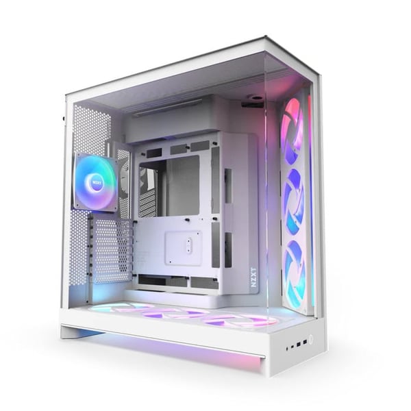 NZXT H9 Flow RGB+ (2025) ATX-chassi, vit
