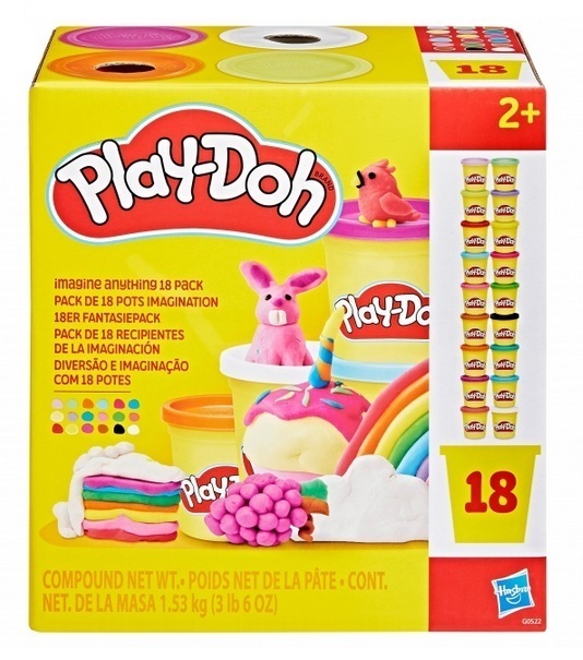 PLAY-DOH Fantasi modellervaxset, 18 burkar