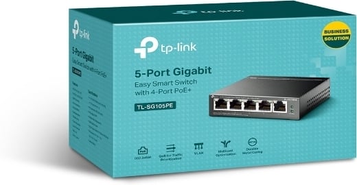 TP-LINK TL-SG105PE - 5-portars PoE-switch