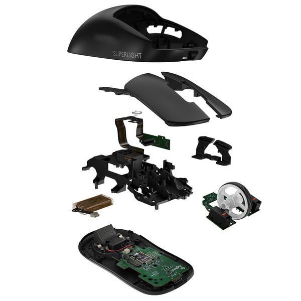Logitech G Pro X Superlight 2-spilmus, sort