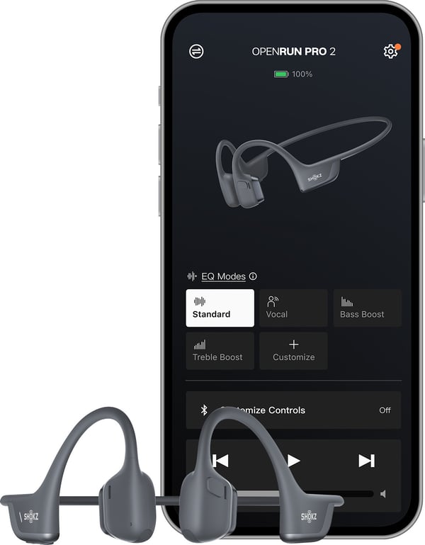 Shokz OpenRun Pro 2 trådløse øretelefoner, sort