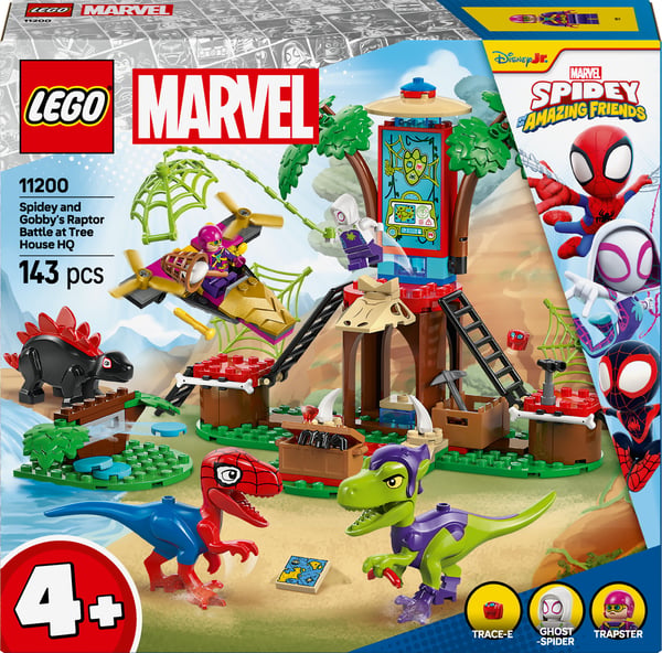 LEGO Superhjältar Marvel 11200 – Spindelns och Gobbins luftstrid vid trädkojan