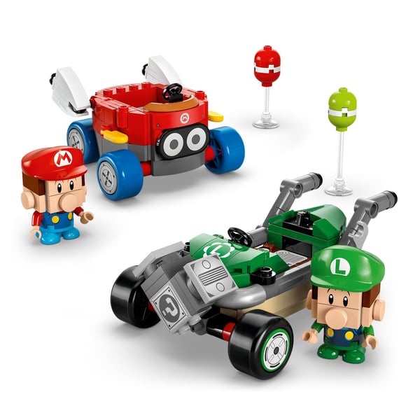 LEGO Super Mario 72034 – Mario Kart™ – Baby Mario mod Baby Luigi