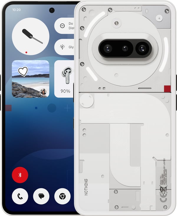 Nothing Phone (3a) mobil, 256/12 GB, vit