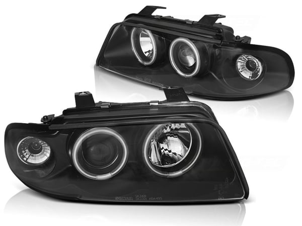 Forlygter dobbelt halo fælge AUDI A4 11 94-12 98 ANGEL EYES CCFL SORT Forlygter dobbelt halo fælge AUDI A4 11 94-12 98 ANGEL EYES CCFL SORT