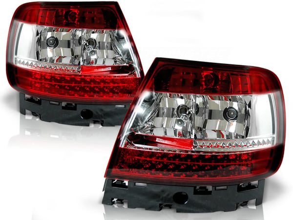 Baglygter AUDI A4 B5 11 94-09 00 RØD KLAR LED