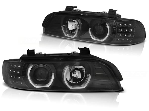 Ajovalot kaksoishalorenkaat BMW E39 09 95-06 03 MUSTA
