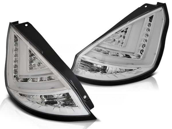 Baglygter FORD FIESTA MK7 12-16 HB KROM LED STRIP