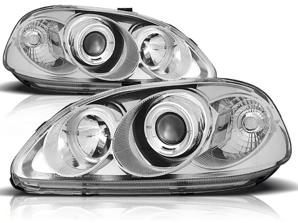 Forlygter dobbelt halo fælge HONDA CIVIC 09 95-02 99 ANGEL EYES KROM Forlygter dobbelt halo fælge HONDA CIVIC 09 95-02 99 ANGEL EYES KROM