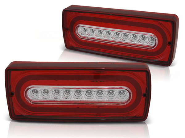 Bakljus MERCEDES W463 G-klass 90-12 RÖD KLAR LED SEQ