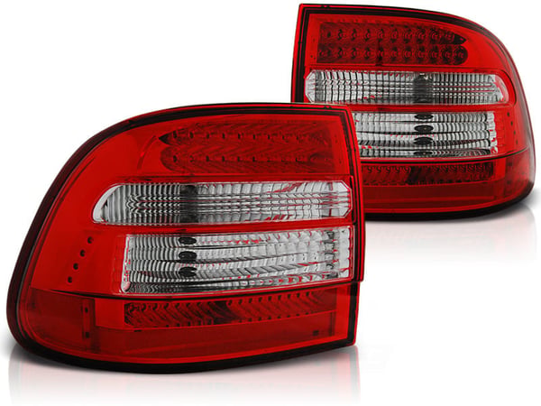 Baglygter PORSCHE CAYENNE 02-06 RØD KLAR LED