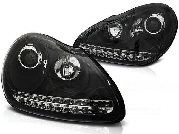 Forlygter Xenon PORSCHE CAYENNE 02-06 SORT HID