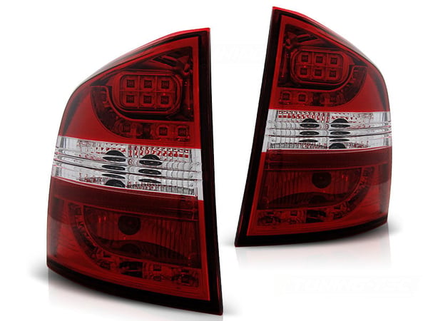 Baglygter SKODA OCTAVIA II Combi Station 04-12 RØD KLAR LED Baglygter SKODA OCTAVIA II Combi Station 04-12 RØD KLAR LED