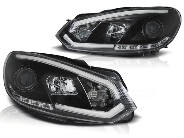 Strålkastare varselljus VW GOLF 6 10 08-12 SVARTA RÖRLJUS TRU DRL Strålkastare varselljus VW GOLF 6 10 08-12 SVARTA RÖRLJUS TRU DRL
