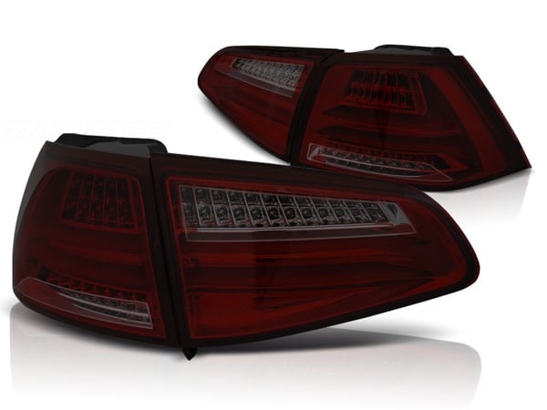 Baglygter VW GOLF 7 13-17 RØD RØG LED STRIP