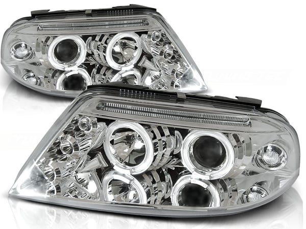 Forlygter dobbelt halo fælge VW PASSAT 3BG 09 00-03 05 ANGEL EYES KROM Forlygter dobbelt halo fælge VW PASSAT 3BG 09 00-03 05 ANGEL EYES KROM