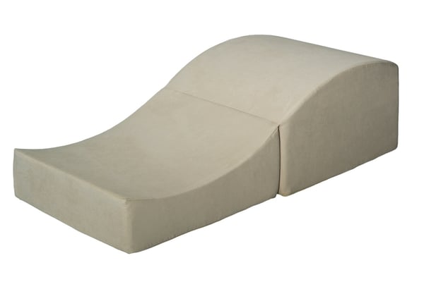 Sexsofa foldbar råhvid