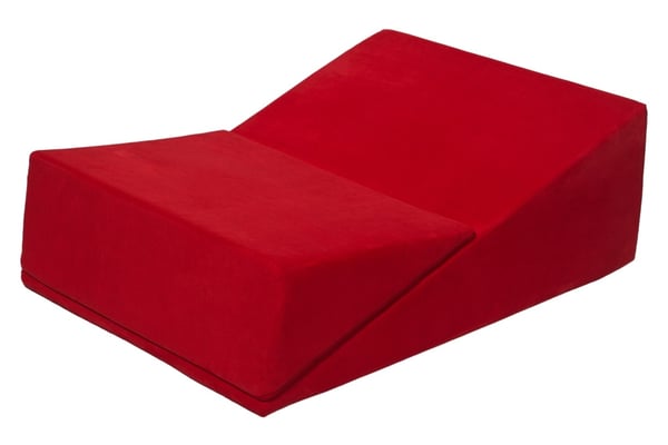 Sex sofa foldbar trekant rød