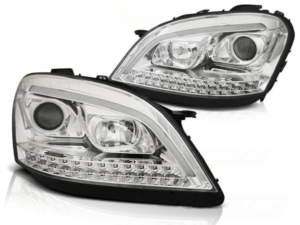 Forlygter med parkeringslys MERCEDES W164 ML M-KLASSE 05-07 KROM