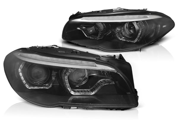 Forlygter Xenon BMW F10/F11 10-13 ANGEL EYES SORT