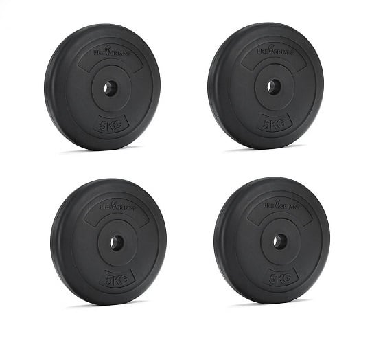 Vægtskivesæt 20 kg - 26 mm diameter - 4x 5 kg