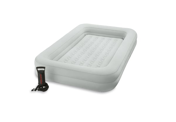 Børneluftmadras 168x107x25 cm - Intex oppustelig madras til småbørn - med håndpumpe