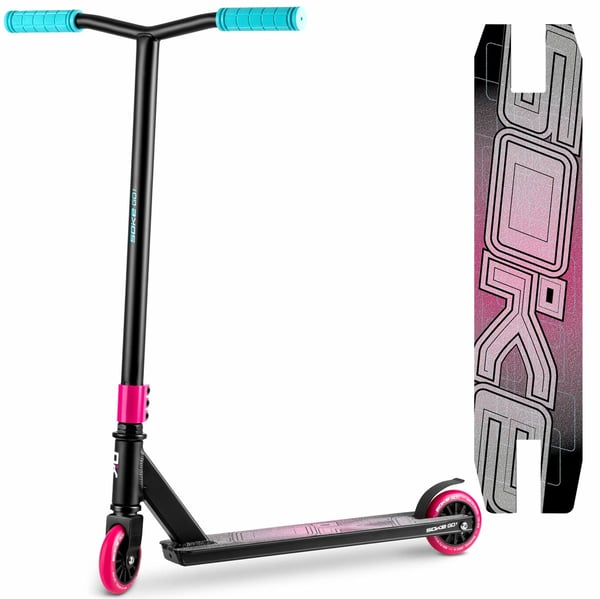 Løbehjul Pink & Blå - Smalle Hjul - Aluminiumstrin