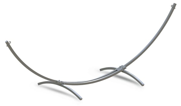 Stativ til stor hængekøje 300 x 130 cm - Grå - Op til 220 kg