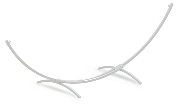 Stativ til stor hængekøje 363 x 130 cm - Hvid metal - Op til 220 kg