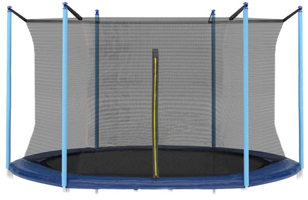Trampolinnet 305 cm inderkant - 6 stænger - 10 fod - sikkerhedsnet