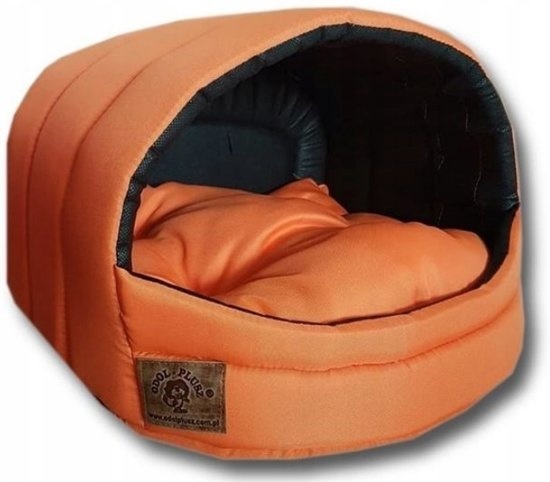 Koiran sänky - pieni koira - laatikko - koiran kori - 45 x 49 x 36 cm - oranssi - koiran sänky - koiran sänky