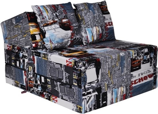 Luksus gæstemadras - taxa - campingmadras - rejsemadras - foldbar madras - 200 x 70 x 15 - med puder