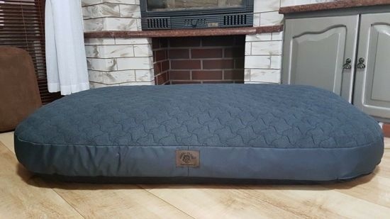 XXL Hundeseng af kunstlæder - hundepude hundesofa katteseng hundekurv - vandtæt 130 x 80 cm