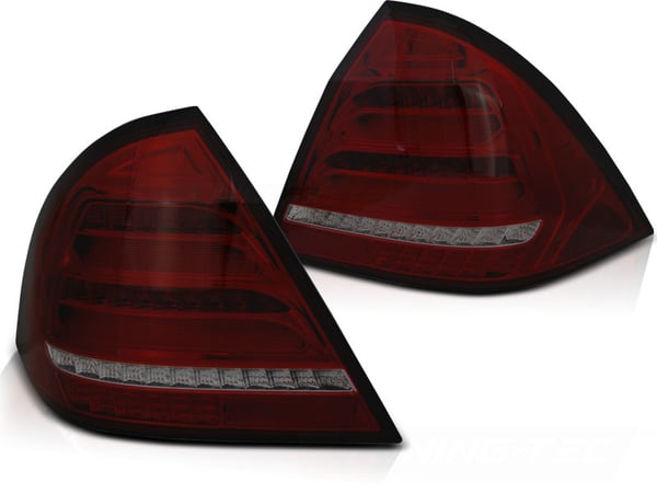 Takavalot MERCEDES W203 SEDAN 00-04 - savunpunainen - LED
