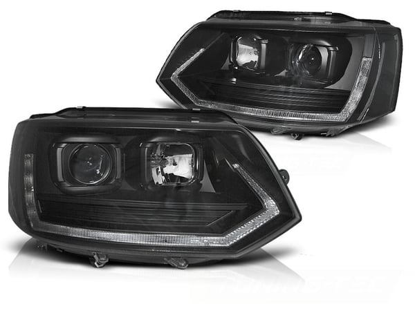 Ajovalot VW T5 10-15 TUBE LIGHT T6 LOOK MUSTA