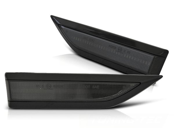 Sidoblinkers för VW CADDY 15-20 SVART RÖK LED